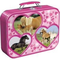 Preview I Love Horses Puzzle Box with 4 Jigsaws in Keepsake Tin