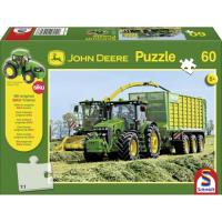 Preview John Deere 8345R Tractor and Field Chopper 60 piece Jigsaw with SIKU Model Tractor