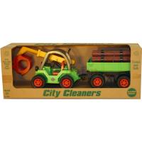 Preview Recycled City Cleaners Crane with Timber Trailer