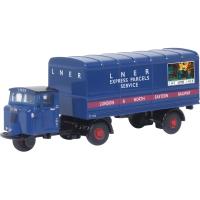 Preview Scammell Mechanical Horse Van Trailer - LNER