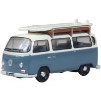VW T2 Bus with Surfboards - Fjord Blue / Arcona White