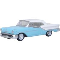 Preview Oldsmobile 88 Convertible 1957 Roof Up - Banff Blue/Alcan White