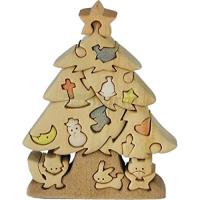 Preview Christmas Tree with Decorations Wooden Puzzle