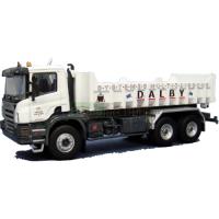 Preview Scania P380 with Benne Dalby Plat Bed Truck