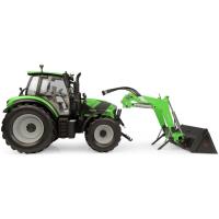 Preview Deutz Fahr 6150.4 TTV Tractor with Front Loader - Standard Green - Image 1