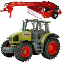 Preview CLAAS Ares 836 RZ Tractor with Kuhn FC 303 GC Mower