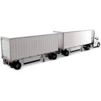 Preview Peterbilt Model 579 Single Axle Day Cab with 2 x Wabash 28' Pup Trailers - Image 1