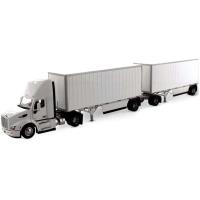 Preview Peterbilt Model 579 Single Axle Day Cab with 2 x Wabash 28' Pup Trailers