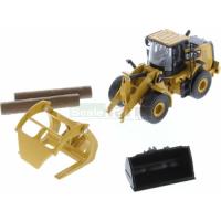 Preview CAT 950M Wheel Loader with Log Fork and Logs