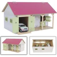 Preview Horse Stable with 2 Stalls and Storage Area - Pink