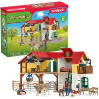 Preview Large Farm House with Farmers, Animals and Accessories - Image 1