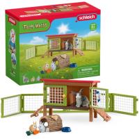 Preview Rabbit Hutch with Rabbits and Accessories Set - Image 1